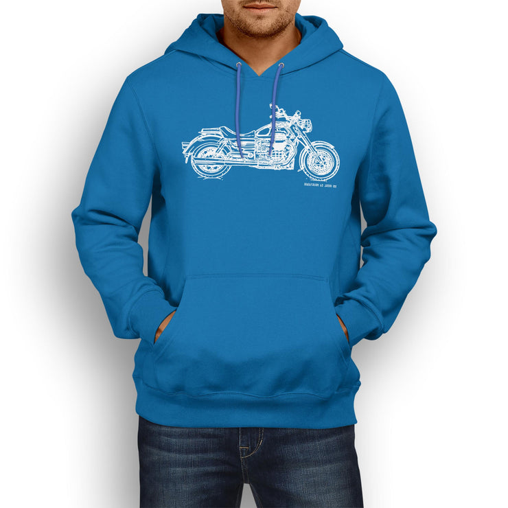 JL Illustration For A Moto Guzzi Eldorado Motorbike Fan Hoodie