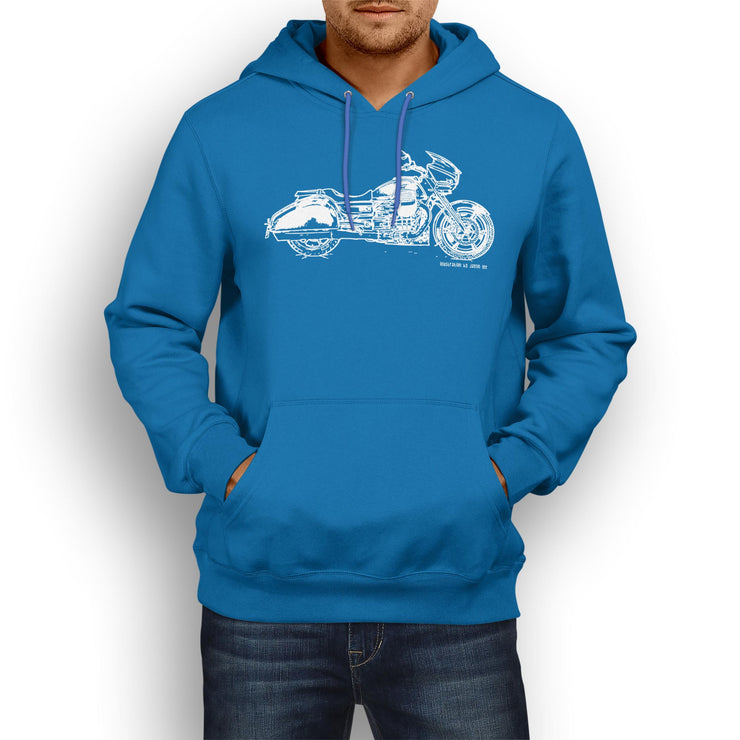 JL Illustration For A Moto Guzzi MGX21 Flying Fortress Motorbike Fan Hoodie