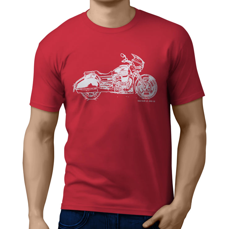 JL Illustration For A Moto Guzzi MGX21 Flying Fortress Motorbike Fan T-shirt