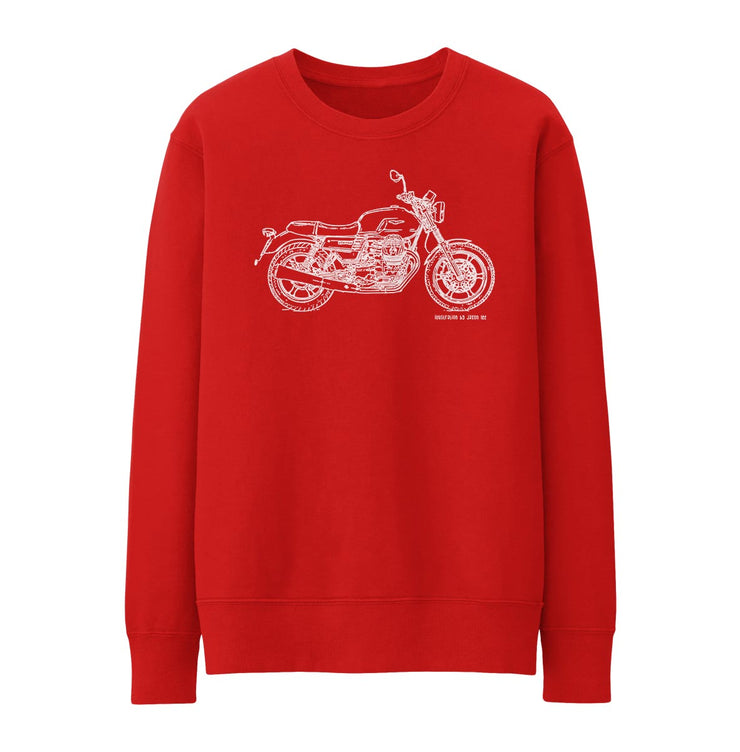 JL Illustration For A Moto Guzzi V7III Stone Motorbike Fan Jumper