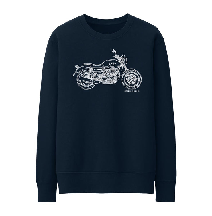 JL Illustration For A Moto Guzzi V7III Stone Motorbike Fan Jumper