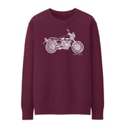 JL Illustration For A Moto Guzzi V7II Stornello Motorbike Fan Jumper
