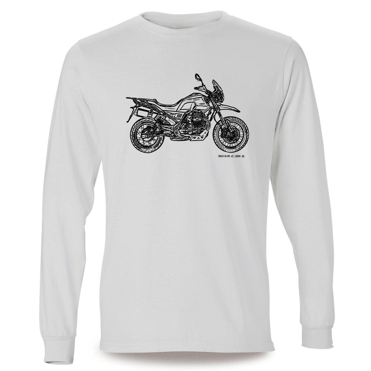JL Illustration For A Moto Guzzi V85 TT Motorbike Fan LS-Tshirt