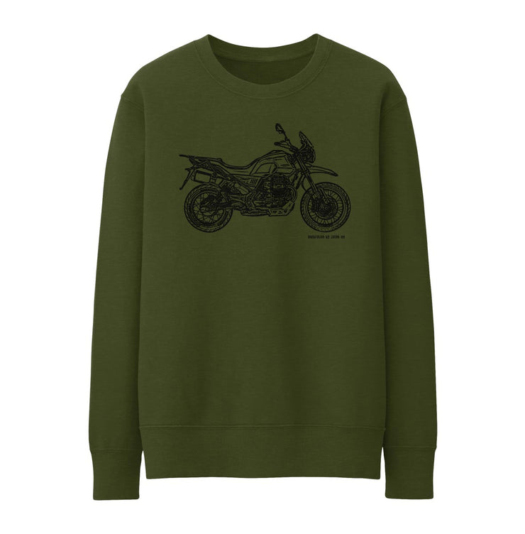 JL Illustration For A Moto Guzzi V85 TT Motorbike Fan Jumper