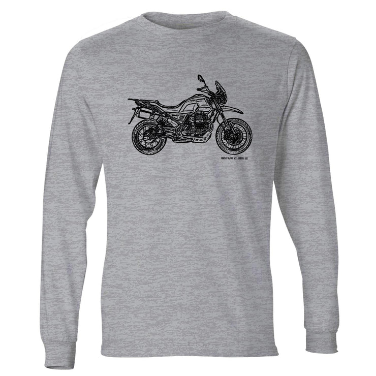 JL Illustration For A Moto Guzzi V85 TT Motorbike Fan LS-Tshirt