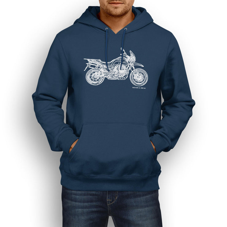JL Illustration For A Moto Guzzi V85 TT Motorbike Fan Hoodie