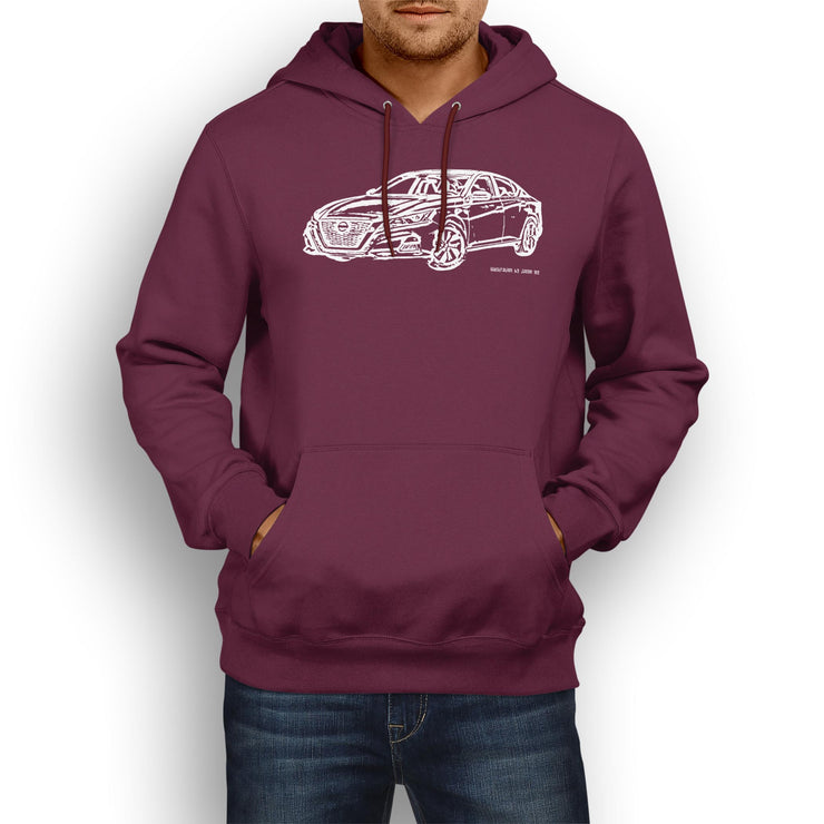 JL Illustration For A Nissan Altima Motorcar Fan Hoodie
