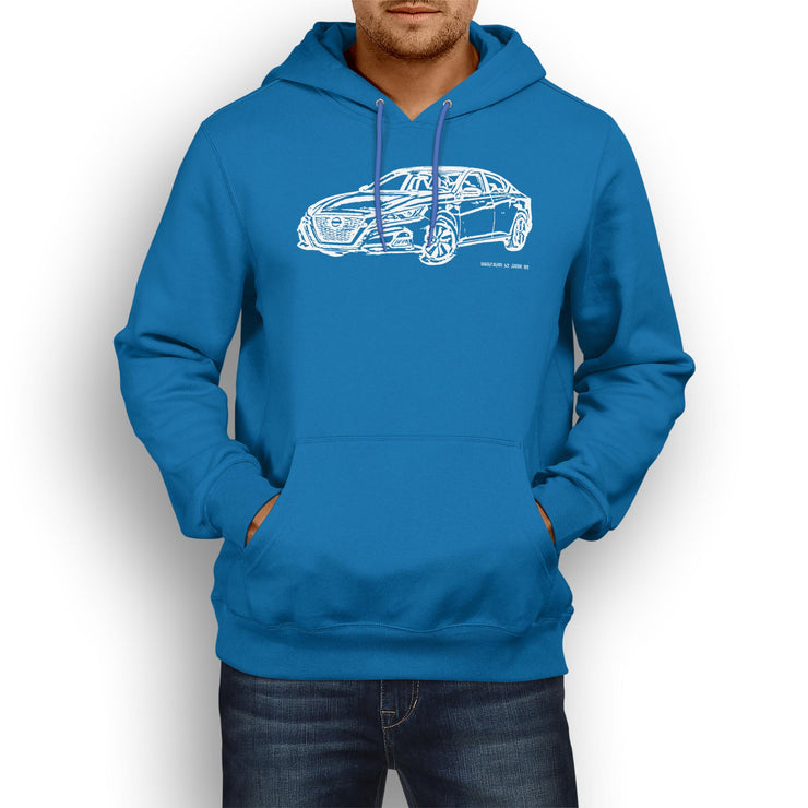 JL Illustration For A Nissan Altima Motorcar Fan Hoodie