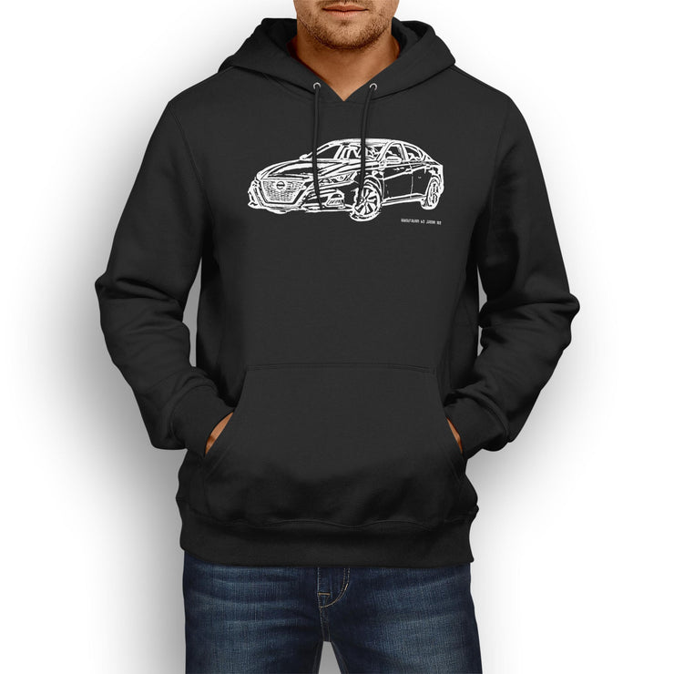 JL Illustration For A Nissan Altima Motorcar Fan Hoodie