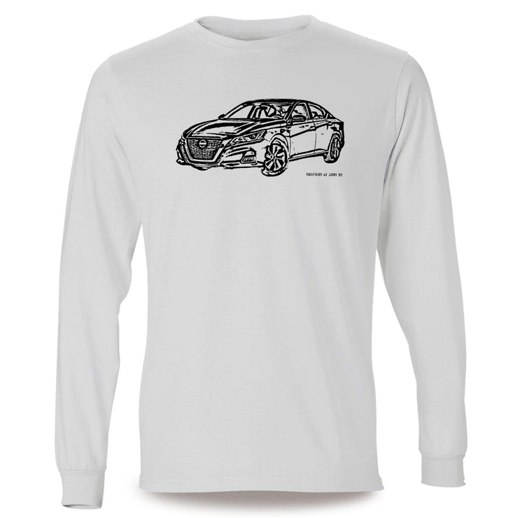JL Illustration For A Nissan Altima Motorcar Fan LS-Tshirt