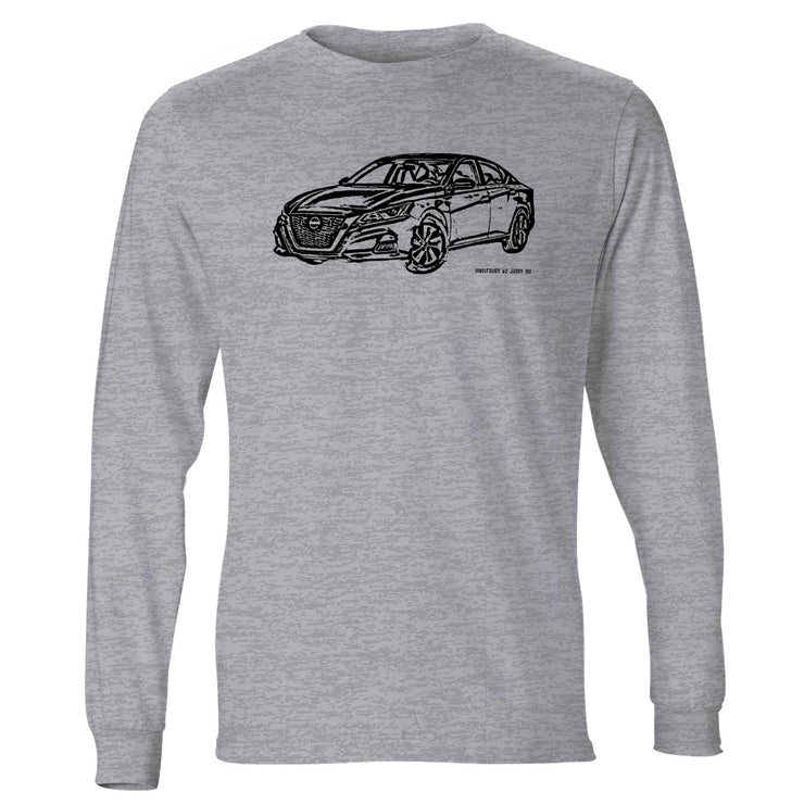 JL Illustration For A Nissan Altima Motorcar Fan LS-Tshirt