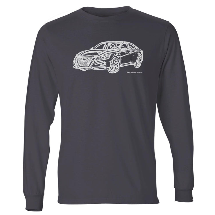 JL Illustration For A Nissan Altima Motorcar Fan LS-Tshirt