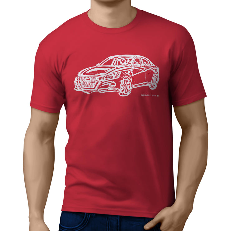 JL Illustration For A Nissan Altima Motorcar Fan T-shirt