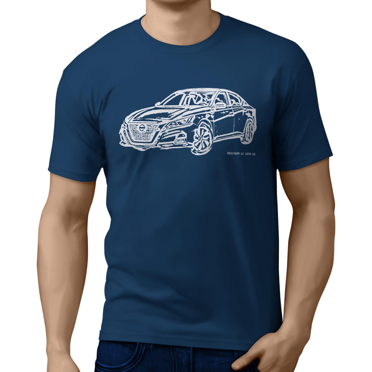 JL Illustration For A Nissan Altima Motorcar Fan T-shirt