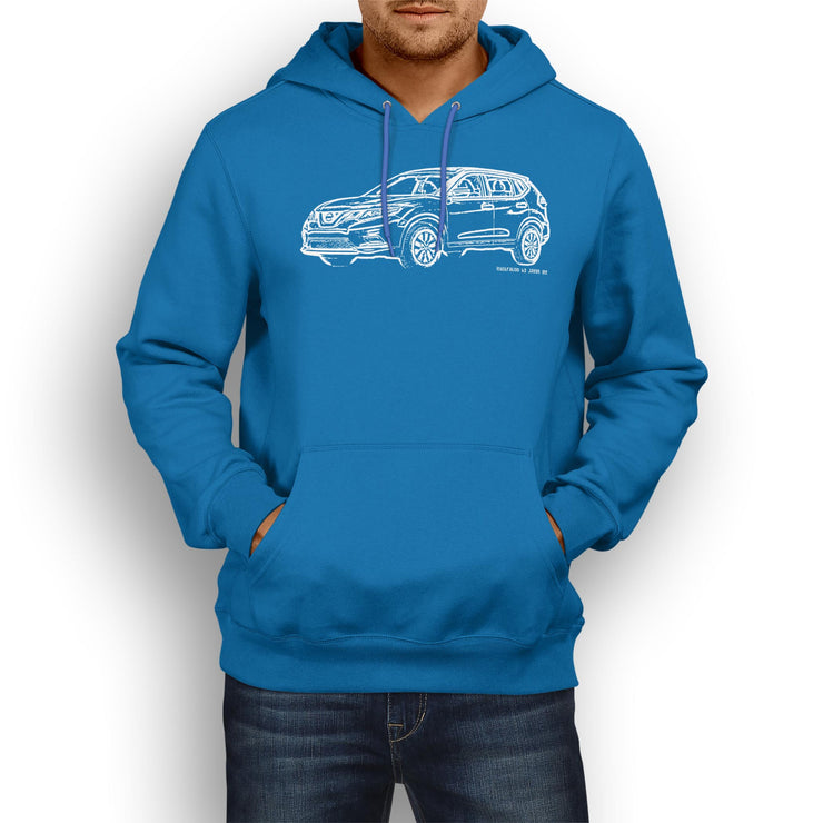 JL Illustration For A Nissan Rogue Motorcar Fan Hoodie