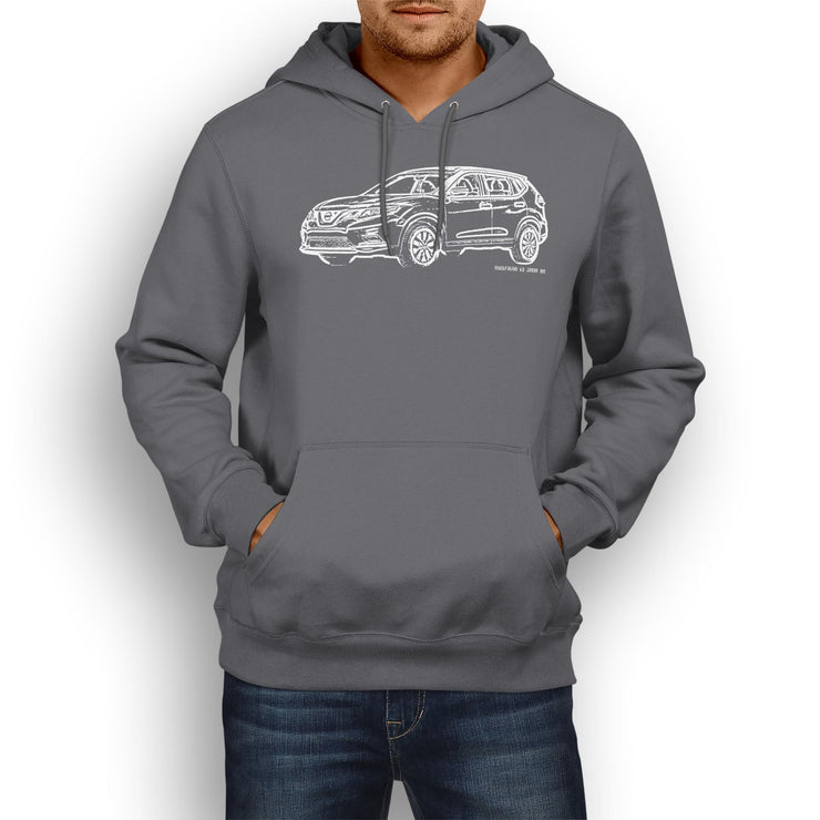 JL Illustration For A Nissan Rogue Motorcar Fan Hoodie