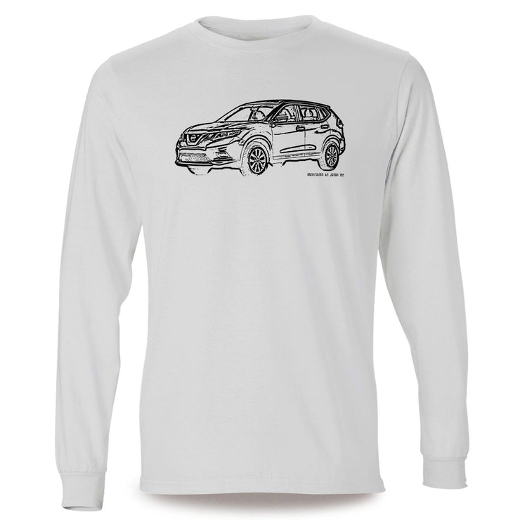 JL Illustration For A Nissan Rogue Motorcar Fan LS-Tshirt