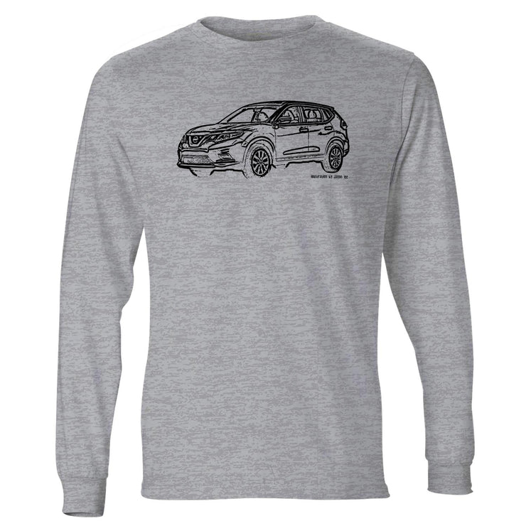 JL Illustration For A Nissan Rogue Motorcar Fan LS-Tshirt