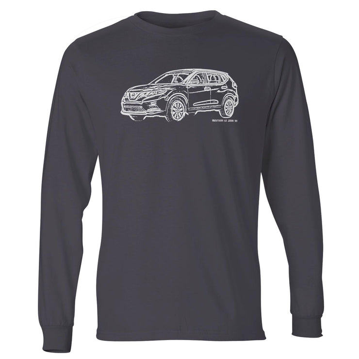 JL Illustration For A Nissan Rogue Motorcar Fan LS-Tshirt