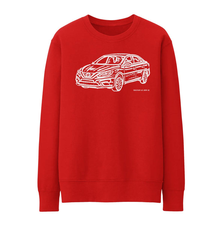 JL Illustration For A Nissan Sentra Motorcar Fan Jumper