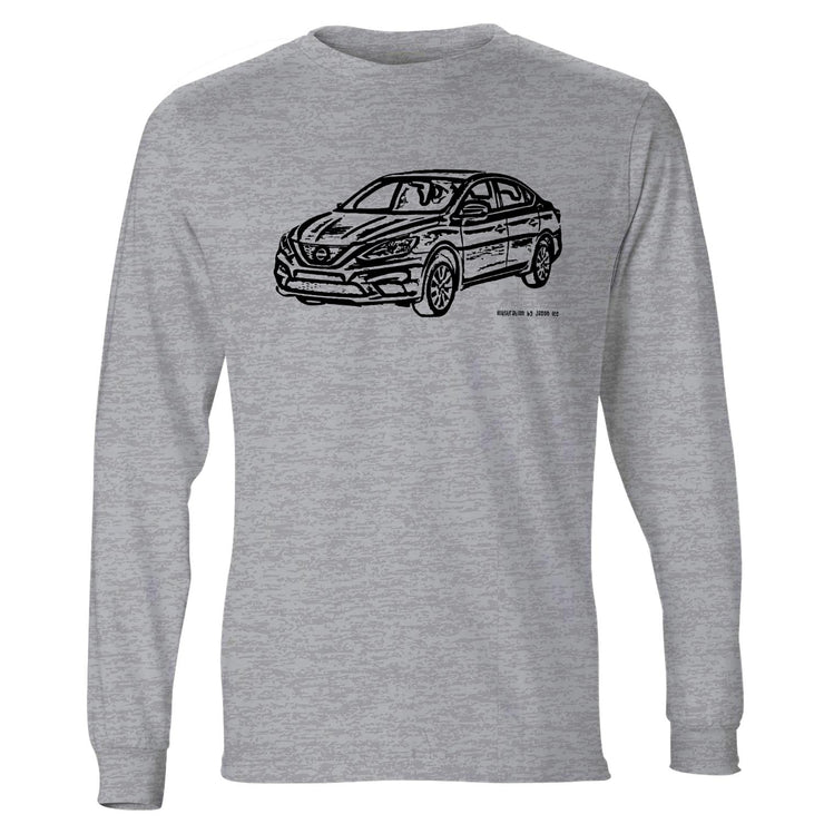 JL Illustration For A Nissan Sentra Motorcar Fan LS-Tshirt