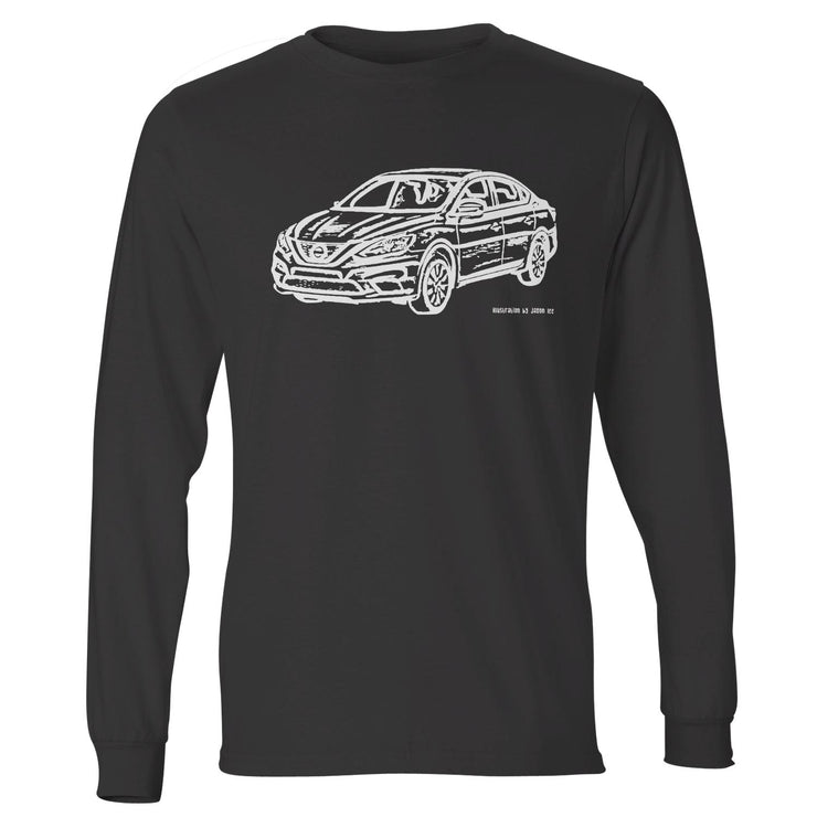 JL Illustration For A Nissan Sentra Motorcar Fan LS-Tshirt
