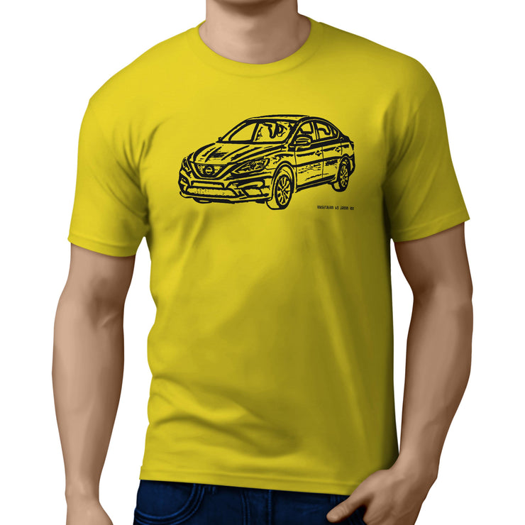 JL Illustration For A Nissan Sentra Motorcar Fan T-shirt