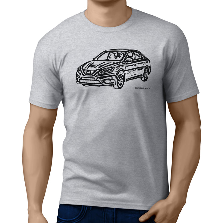 JL Illustration For A Nissan Sentra Motorcar Fan T-shirt