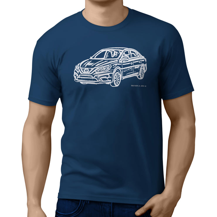 JL Illustration For A Nissan Sentra Motorcar Fan T-shirt