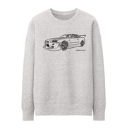 JL Illustration For A Nissan Skyline R34 GT-R Motorcar Fan Jumper