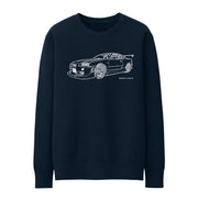 JL Illustration For A Nissan Skyline R34 GT-R Motorcar Fan Jumper