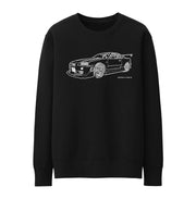 JL Illustration For A Nissan Skyline R34 GT-R Motorcar Fan Jumper