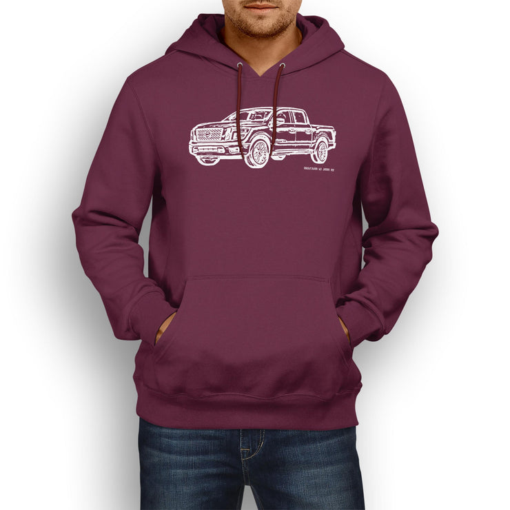 JL Illustration For A Nissan Titan Motorcar Fan Hoodie