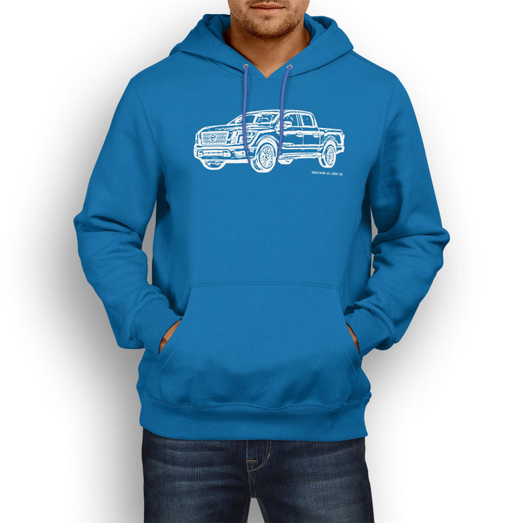 JL Illustration For A Nissan Titan Motorcar Fan Hoodie