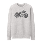 JL Illustration For A Norton Manx Motorbike Fan Jumper