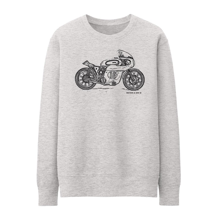 JL Illustration For A Norton Manx Motorbike Fan Jumper