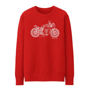 JL Illustration For A Norton Manx Motorbike Fan Jumper