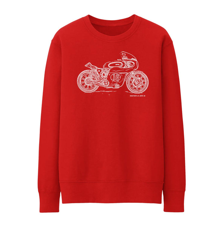 JL Illustration For A Norton Manx Motorbike Fan Jumper