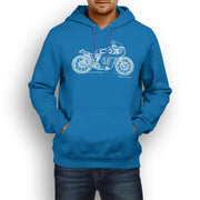 JL Illustration For A Norton Manx Motorbike Fan Hoodie