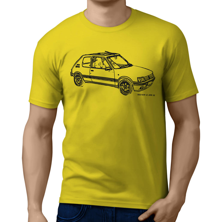 JL Illustration For A Peugeot 205 GTI 1.9 Motorcar Fan T-shirt