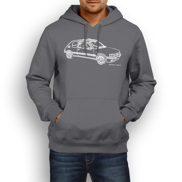 JL Illustration For A Peugeot 205 GTI 1.9 Motorcar Fan Hoodie