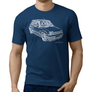 JL Illustration For A Renault 5 GT Turbo Motorcar Fan T-shirt