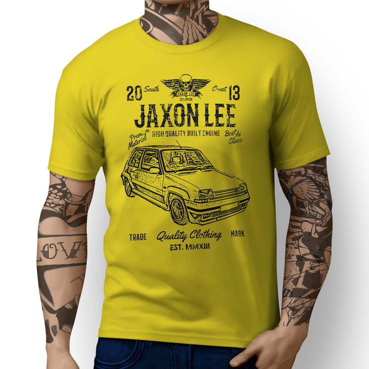 JL Soul Illustration For A Renault 5 GT Turbo Motorcar Fan T-shirt