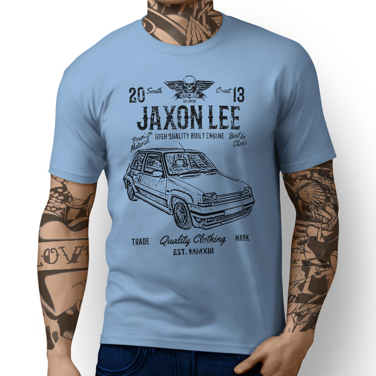 JL Soul Illustration For A Renault 5 GT Turbo Motorcar Fan T-shirt