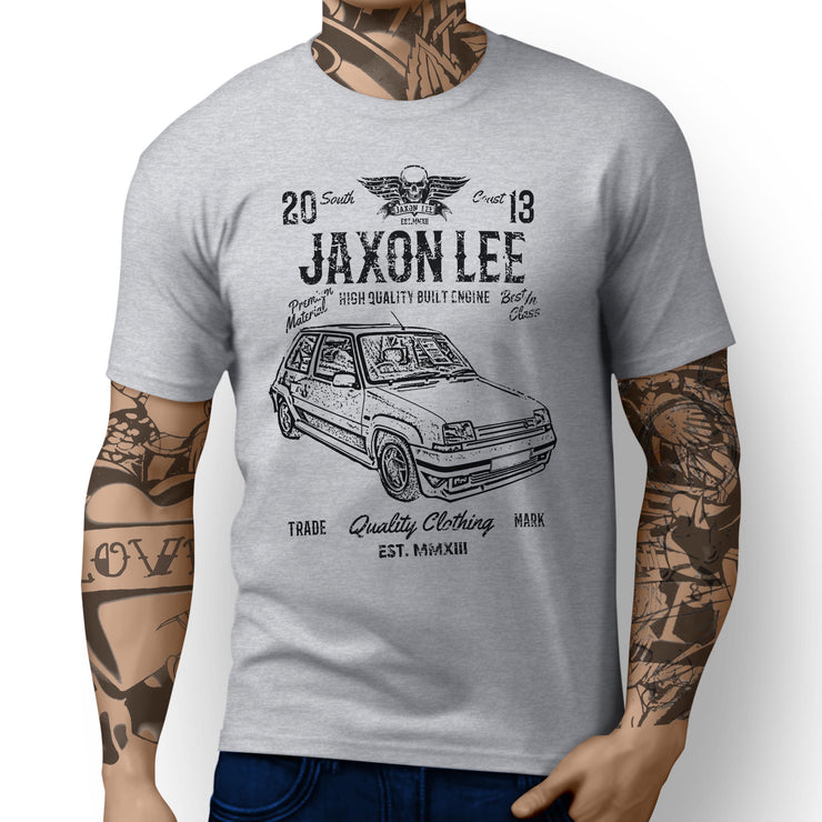 JL Soul Illustration For A Renault 5 GT Turbo Motorcar Fan T-shirt