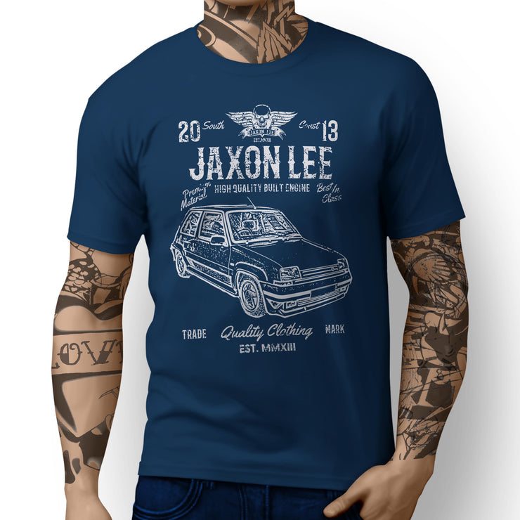 JL Soul Illustration For A Renault 5 GT Turbo Motorcar Fan T-shirt