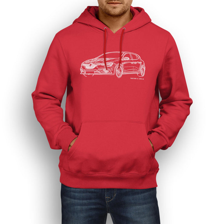 JL Illustration For A Renault Megane RS Trophy Motorcar Fan Hoodie