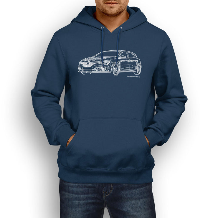 JL Illustration For A Renault Megane RS Trophy Motorcar Fan Hoodie