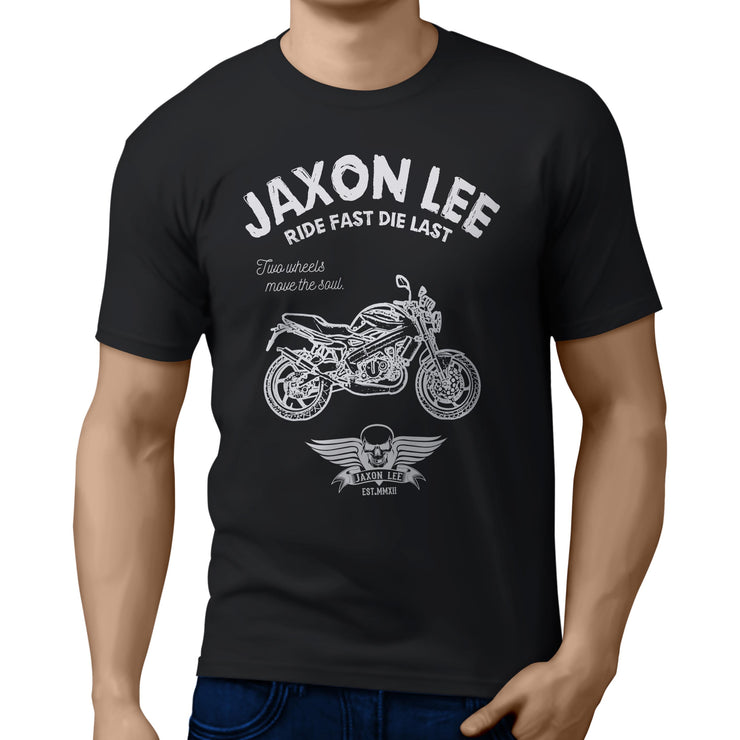 JL Ride Illustration For A Cagiva 2006 Raptor Motorbike Fan T-shirt