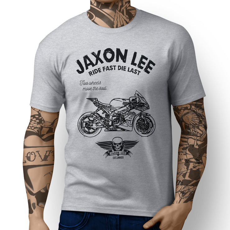 JL Ride Aprilia RSV4 R FW GP3 inspired Motorbike Art T-shirts - Jaxon lee